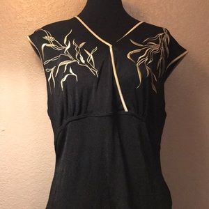 Black/Gold Blouse